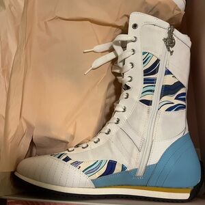 EMILIO PUCCI HIGH-TOP SNEAKER, NIB, Size 39 (8.5)